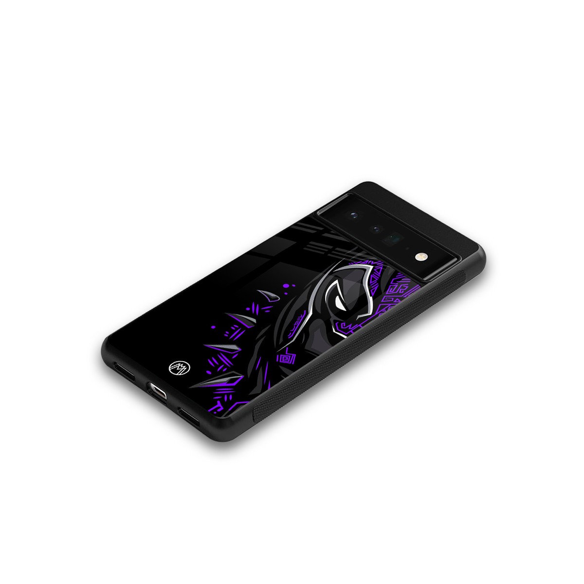 black panther superhero back phone cover | glass case for google pixel 6 pro