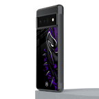 black panther superhero back phone cover | glass case for google pixel 6 pro