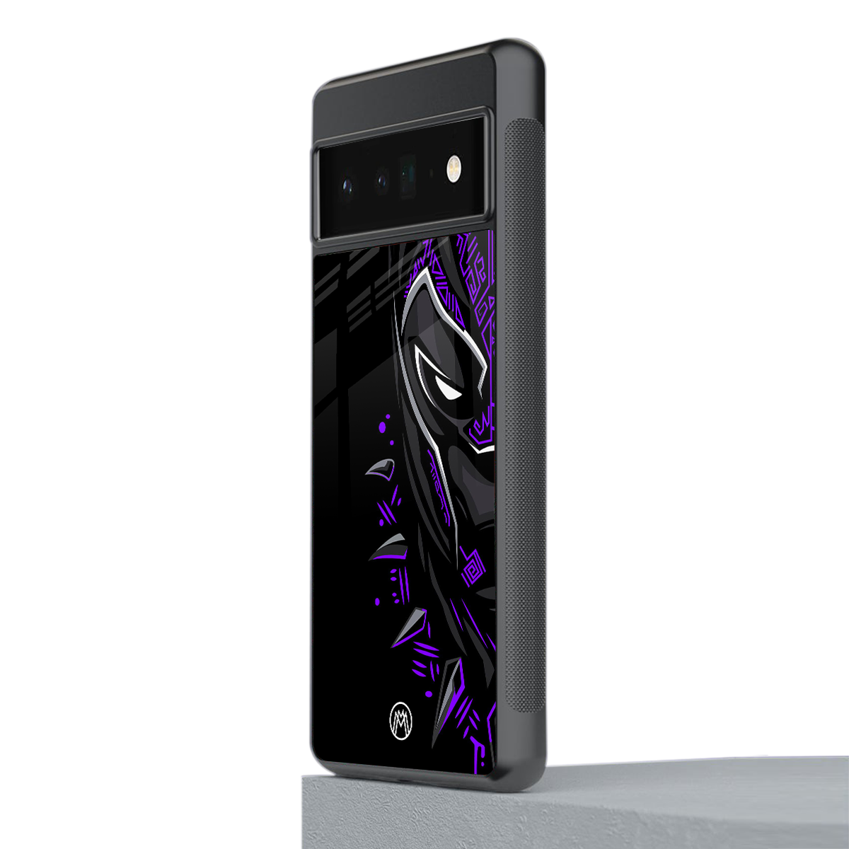 black panther superhero back phone cover | glass case for google pixel 6 pro