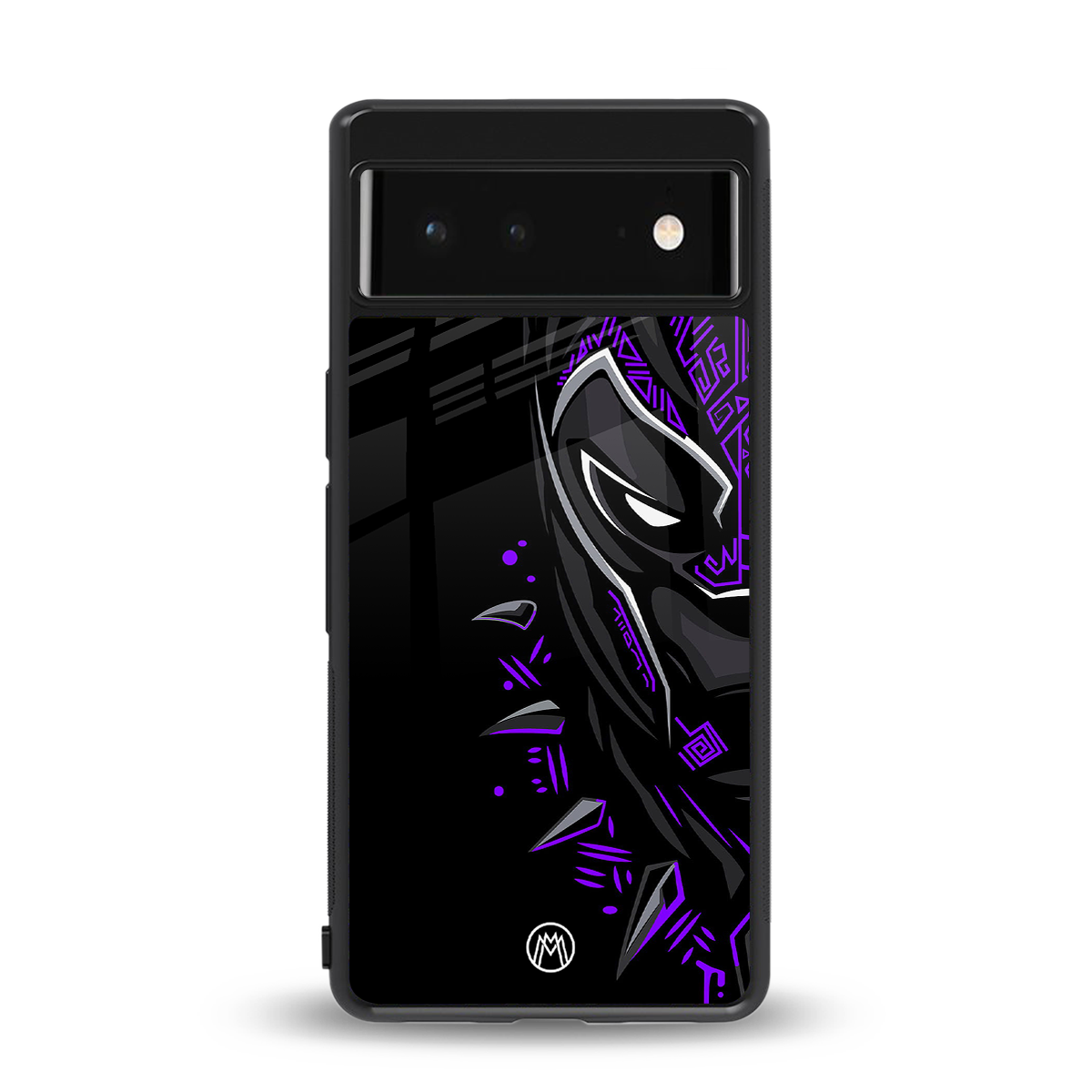 black panther superhero back phone cover | glass case for google pixel 6