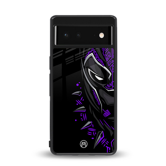 black panther superhero back phone cover | glass case for Google Pixel 6A