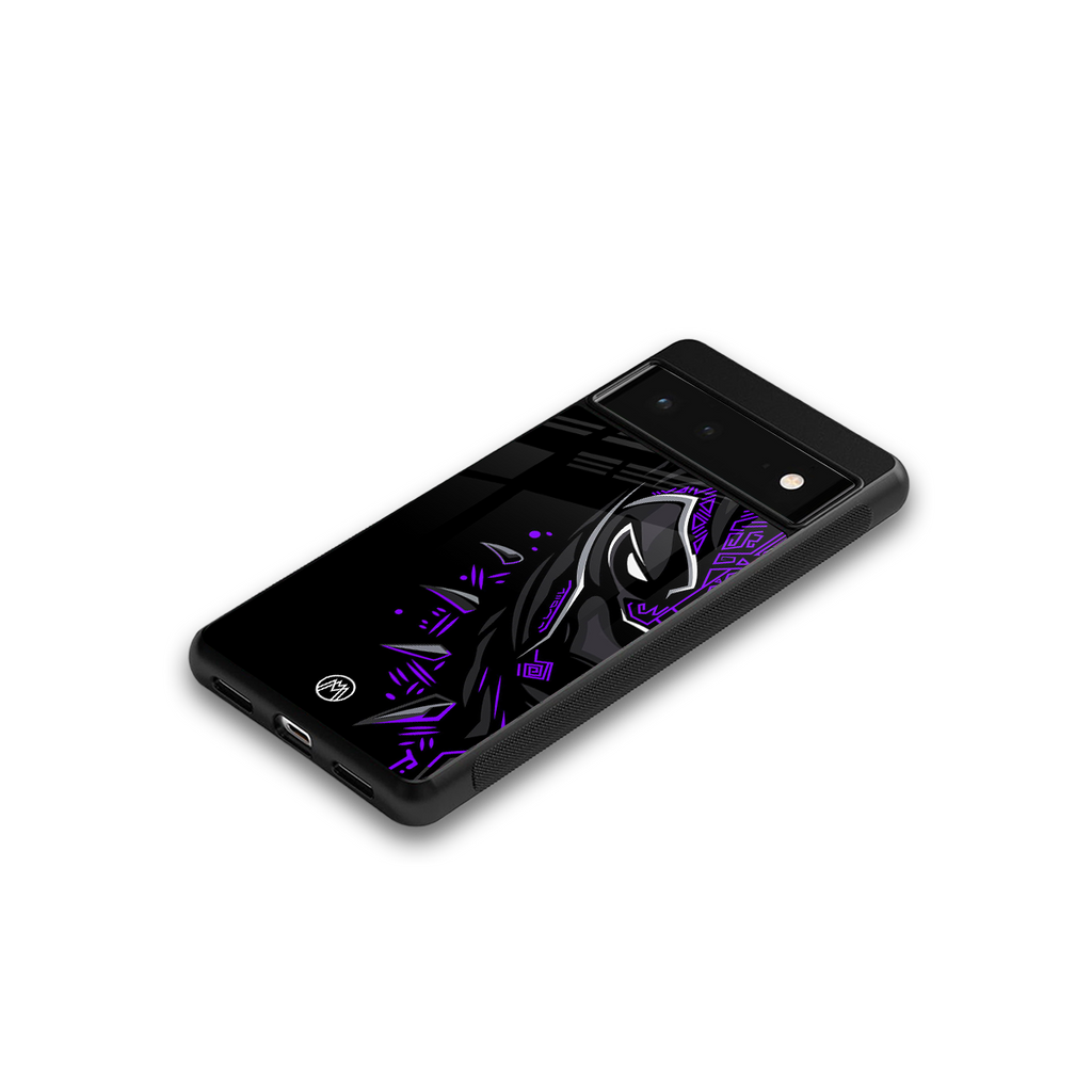 black panther superhero back phone cover | glass case for Google Pixel 6A