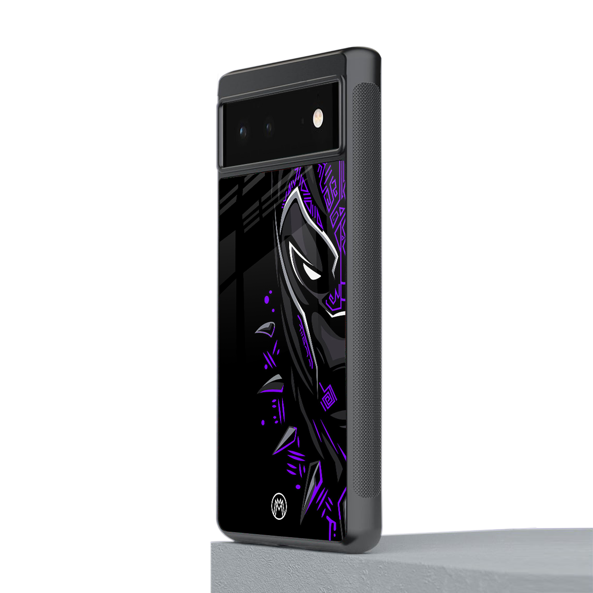 black panther superhero back phone cover | glass case for google pixel 6