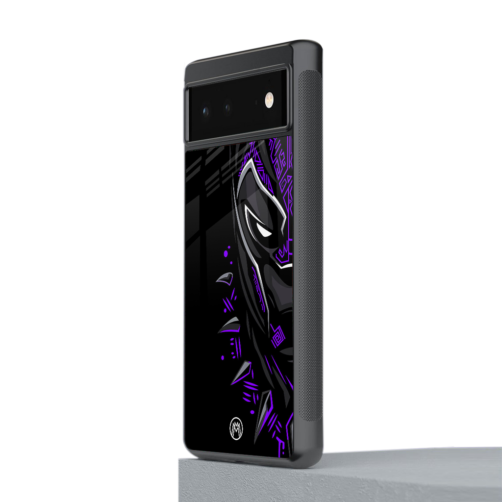 black panther superhero back phone cover | glass case for Google Pixel 6A