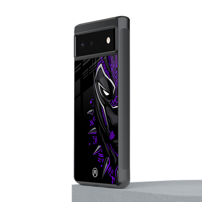 black panther superhero back phone cover | glass case for Google Pixel 6A