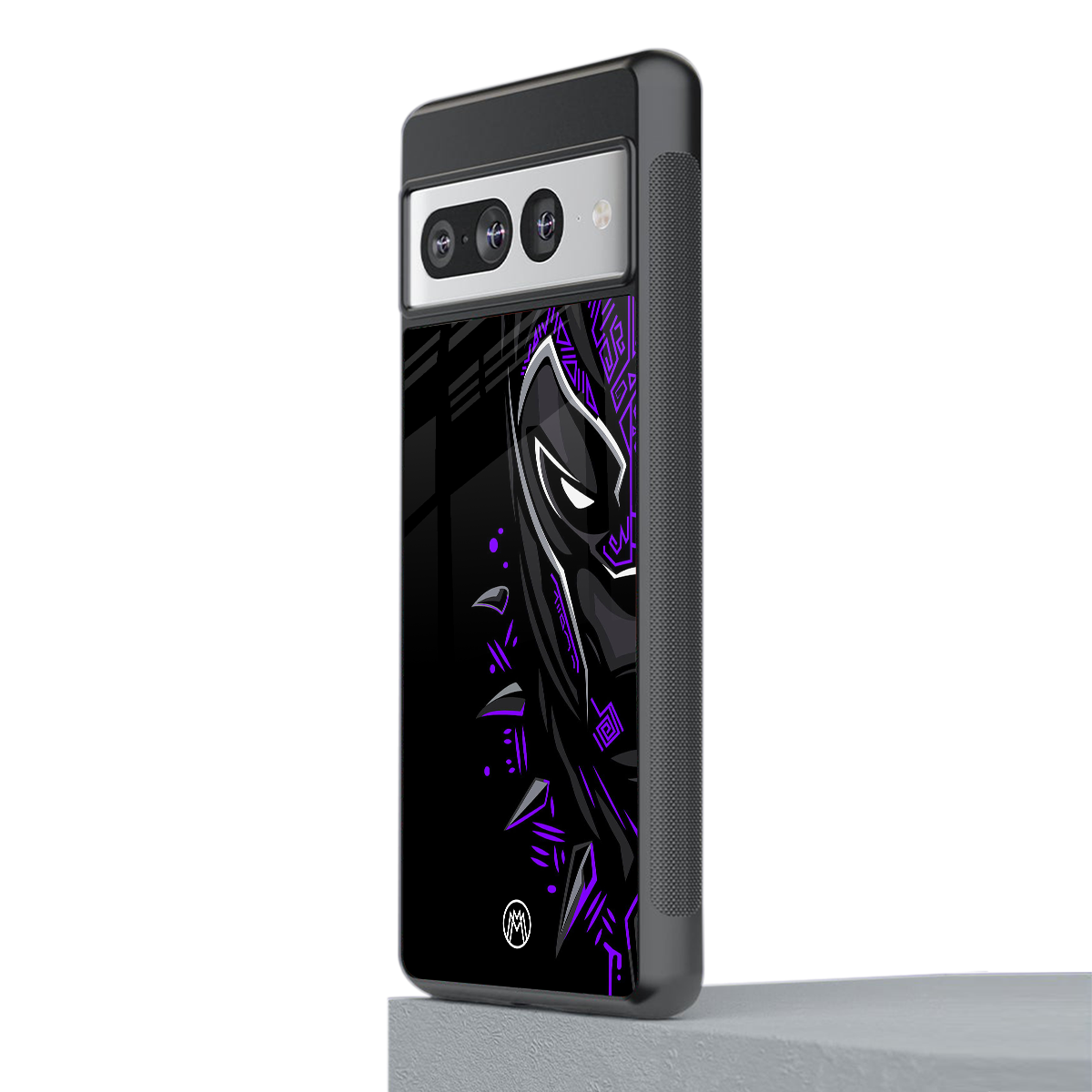 black panther superhero back phone cover | glass case for google pixel 7 pro