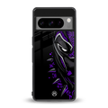 black panther superhero back phone cover | glass case for google pixel 8 pro