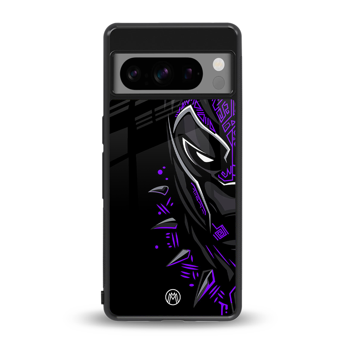 black panther superhero back phone cover | glass case for google pixel 8 pro