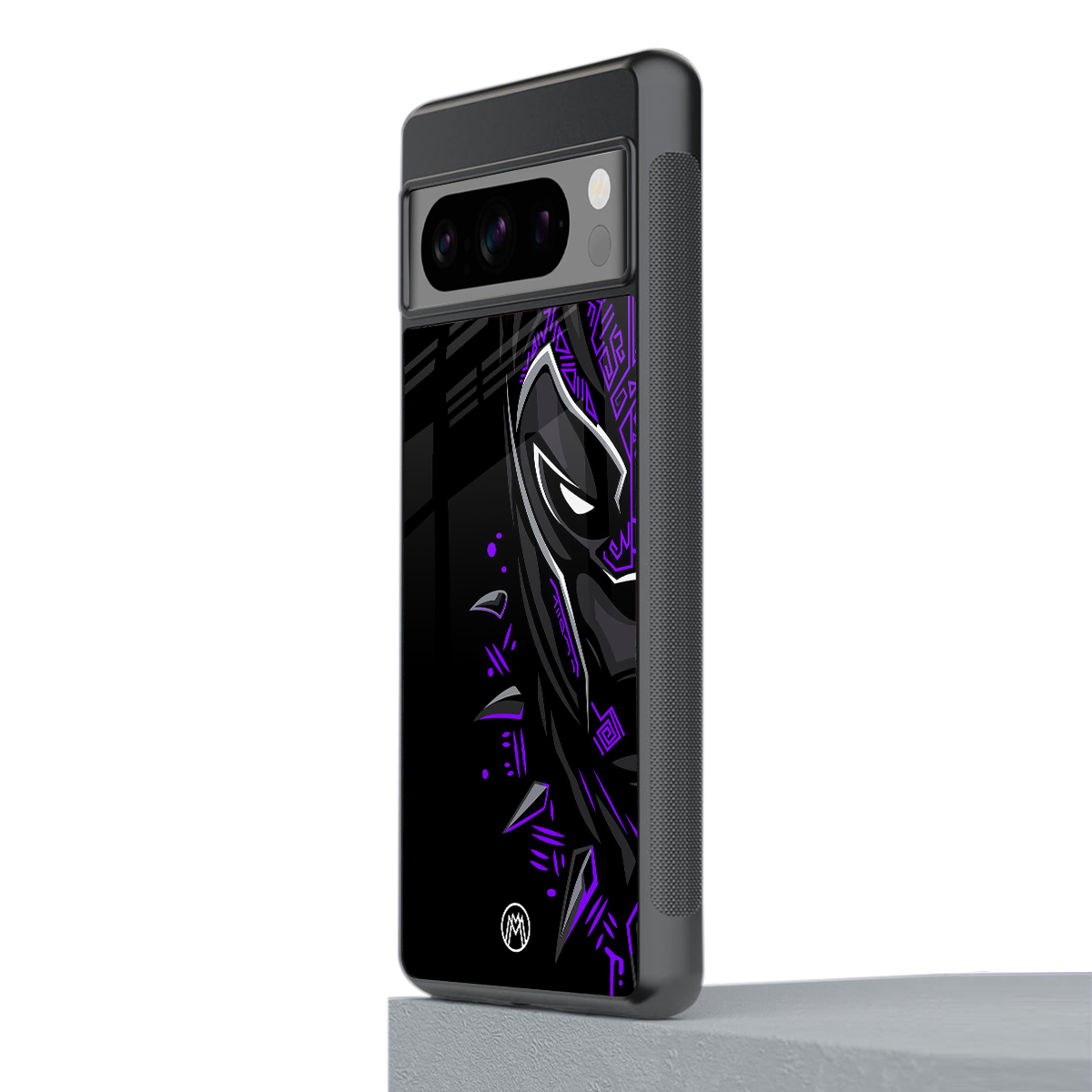 black panther superhero back phone cover | glass case for google pixel 8 pro