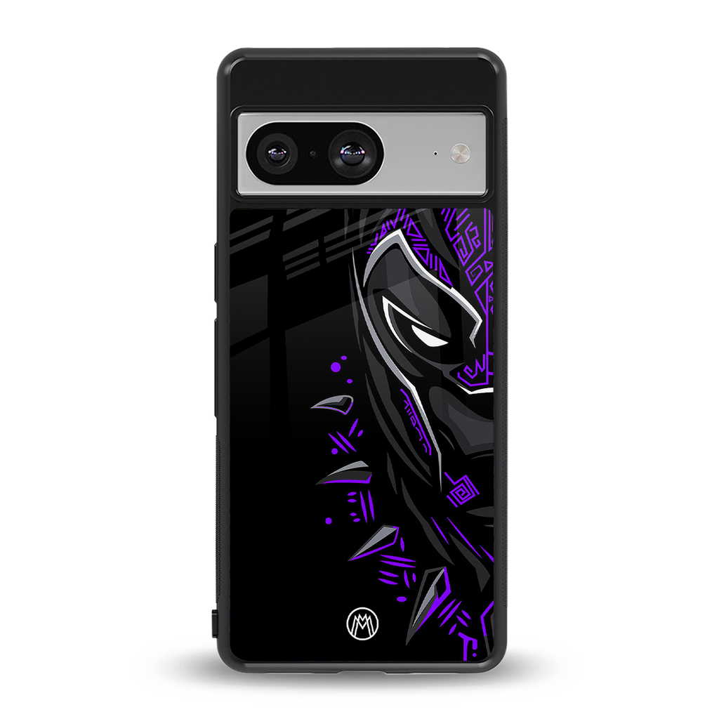 black panther superhero back phone cover | glass case for Google Pixel 8
