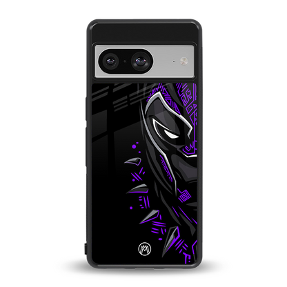 black panther superhero back phone cover | glass case for Google Pixel 8