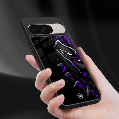 black panther superhero back phone cover | glass case for google pixel 9