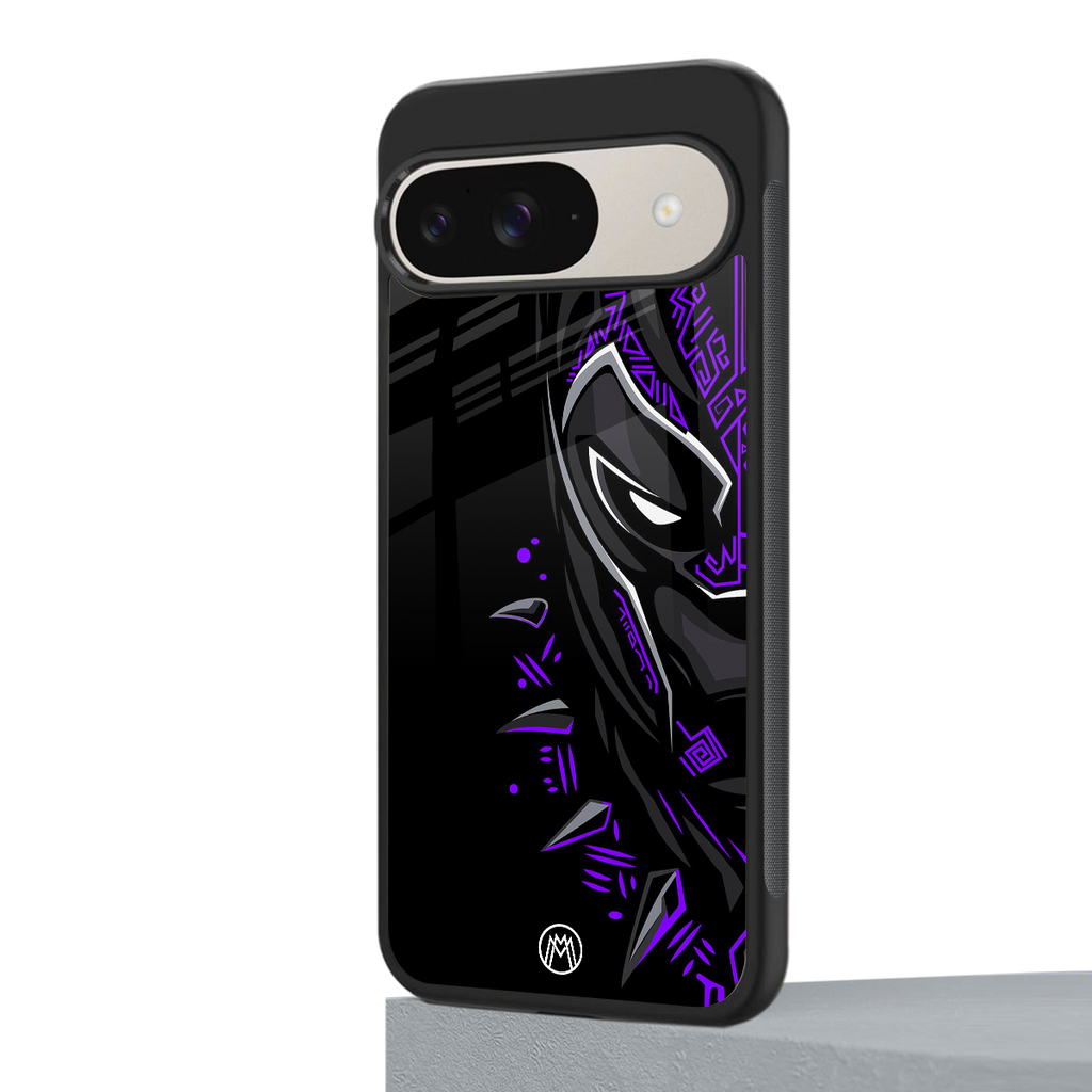 black panther superhero back phone cover | glass case for google pixel 9
