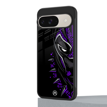 black panther superhero back phone cover | glass case for google pixel 9