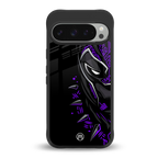 black panther superhero back phone cover | glass case for google pixel 9 pro