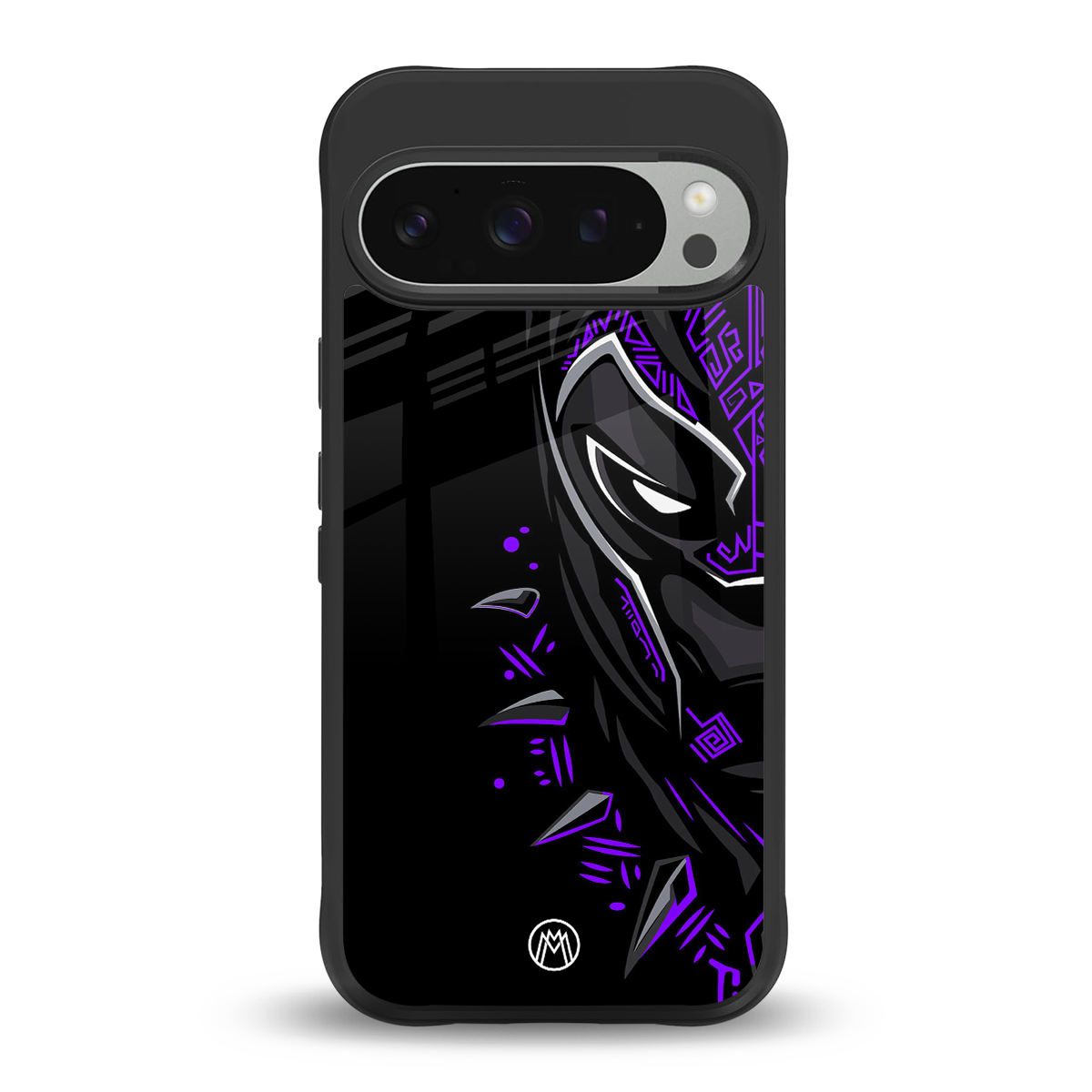 black panther superhero back phone cover | glass case for google pixel 9 pro xl