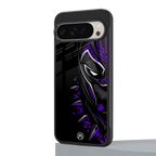black panther superhero back phone cover | glass case for google pixel 9 pro
