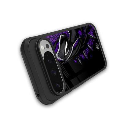 black panther superhero back phone cover | glass case for google pixel 9 pro xl