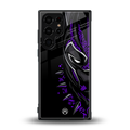 black panther superhero back phone cover | glass case for samsung galaxy s23 ultra