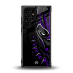 black panther superhero back phone cover | glass case for samsung galaxy s23 ultra