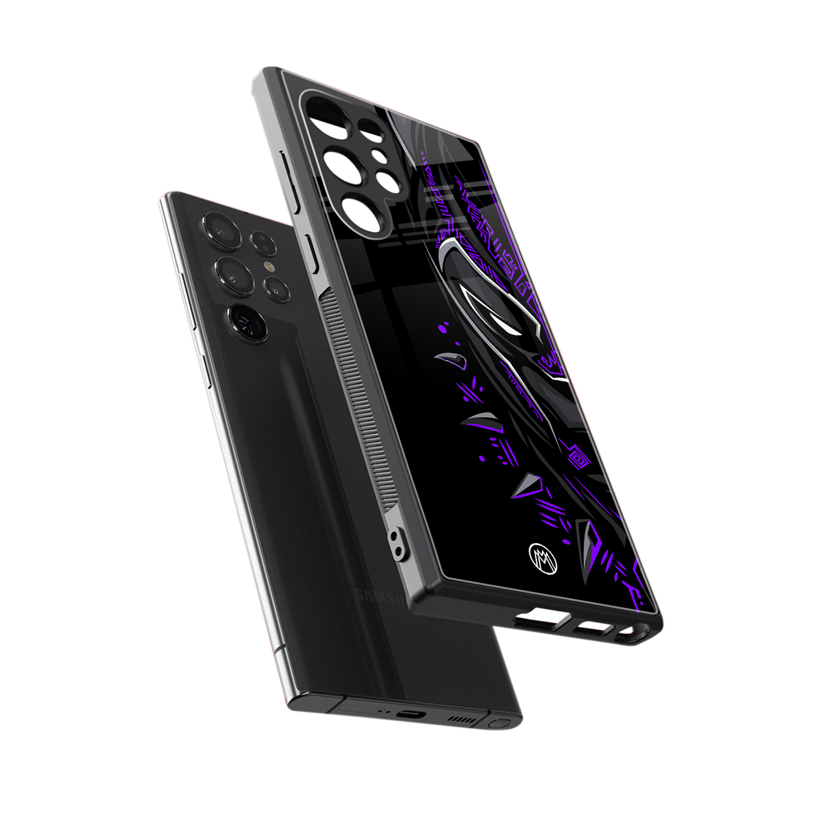 black panther superhero back phone cover | glass case for samsung galaxy s24 ultra