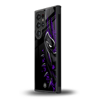 black panther superhero back phone cover | glass case for samsung galaxy s23 ultra