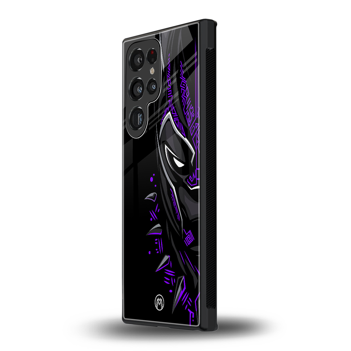 black panther superhero back phone cover | glass case for samsung galaxy s23 ultra