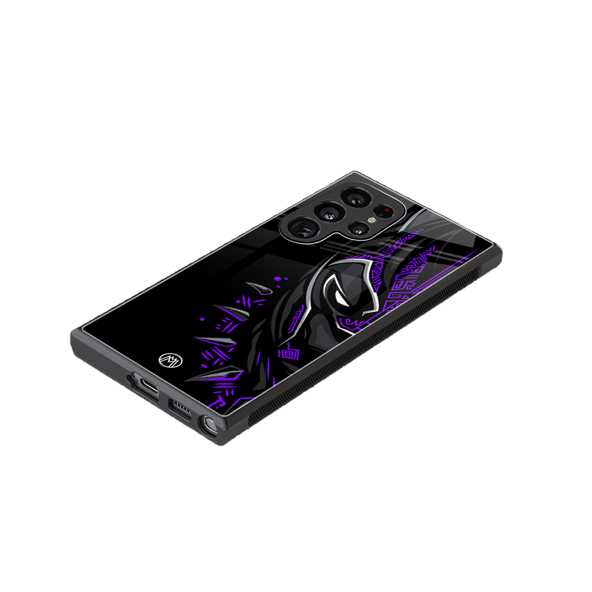 black panther superhero back phone cover | glass case for samsung galaxy s24 ultra