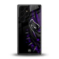 black panther superhero back phone cover | glass case for samsung galaxy s25 ultra