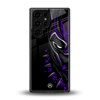 black panther superhero back phone cover | glass case for samsung galaxy s25 ultra