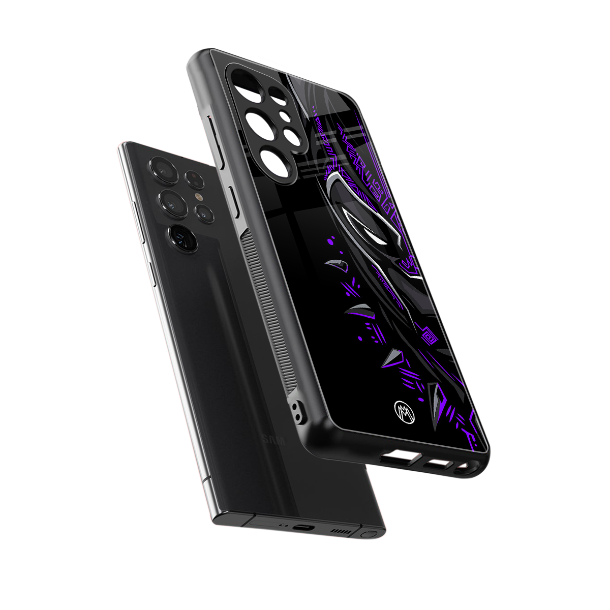 black panther superhero back phone cover | glass case for samsung galaxy s25 ultra