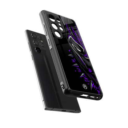 black panther superhero back phone cover | glass case for samsung galaxy s25 ultra