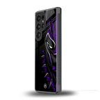 black panther superhero back phone cover | glass case for samsung galaxy s25 ultra