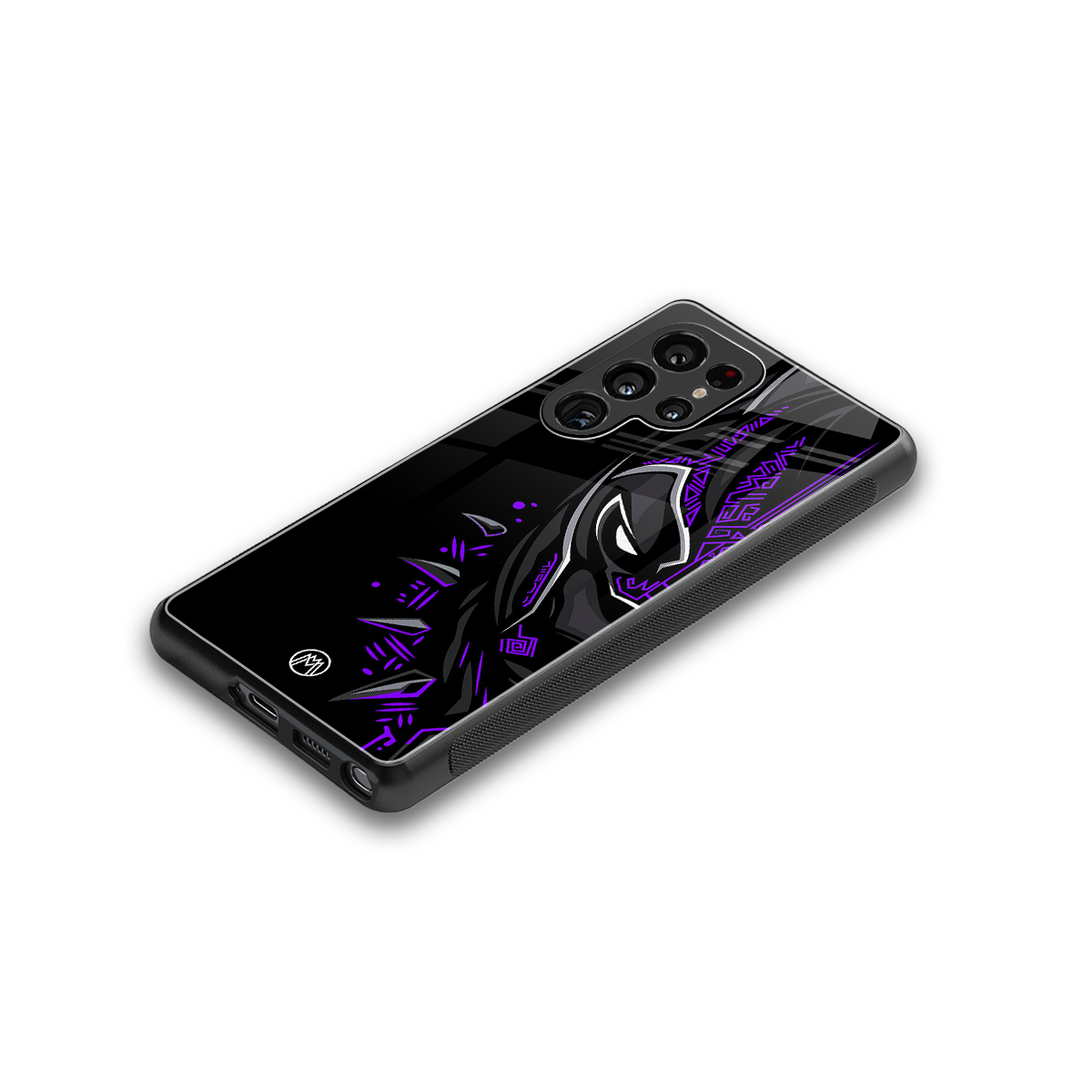 black panther superhero back phone cover | glass case for samsung galaxy s25 ultra