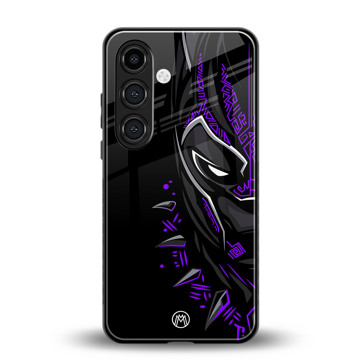 black panther superhero back phone cover | glass case for samsung galaxy s25 plus