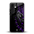 black panther superhero back phone cover | glass case for samsung galaxy s23 plus