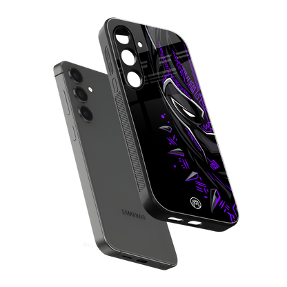 black panther superhero back phone cover | glass case for samsung galaxy s23 plus