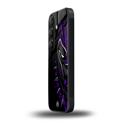black panther superhero back phone cover | glass case for samsung galaxy s24