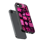 black pink aesthetic collage back phone cover | glass case for iphone 16e