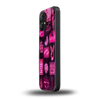 black pink aesthetic collage back phone cover | glass case for nothing phone 1