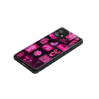 black pink aesthetic collage back phone cover | glass case for nothing phone 1