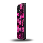 black pink aesthetic collage back phone cover | glass case for nothing phone 2