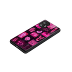 black pink aesthetic collage back phone cover | glass case for nothing phone 2