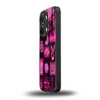 black pink aesthetic collage back phone cover | glass case for oneplus nord 3