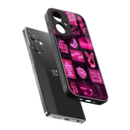 black pink aesthetic collage back phone cover | glass case for oneplus nord ce 3