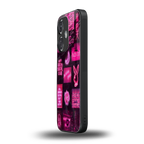black pink aesthetic collage back phone cover | glass case for oneplus nord ce 3