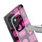 black pink aesthetic collage back phone cover | glass case for oneplus nord ce 3