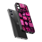 black pink aesthetic collage back phone cover | glass case for oneplus nord ce 4 lite