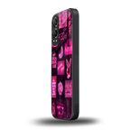 black pink aesthetic collage back phone cover | glass case for oneplus nord ce 4 lite