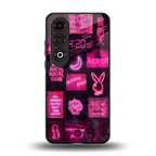 black pink aesthetic collage back phone cover | glass case for oneplus nord ce 4